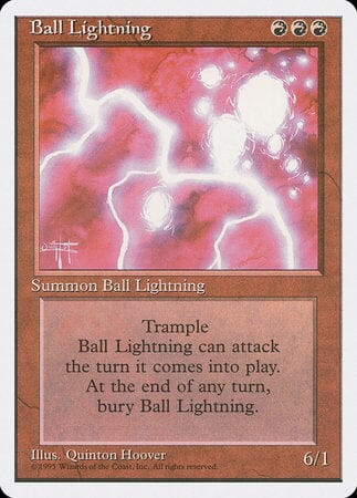 Ball Lightning [Fourth Edition] MTG Single Magic: The Gathering  | Multizone: Comics And Games
