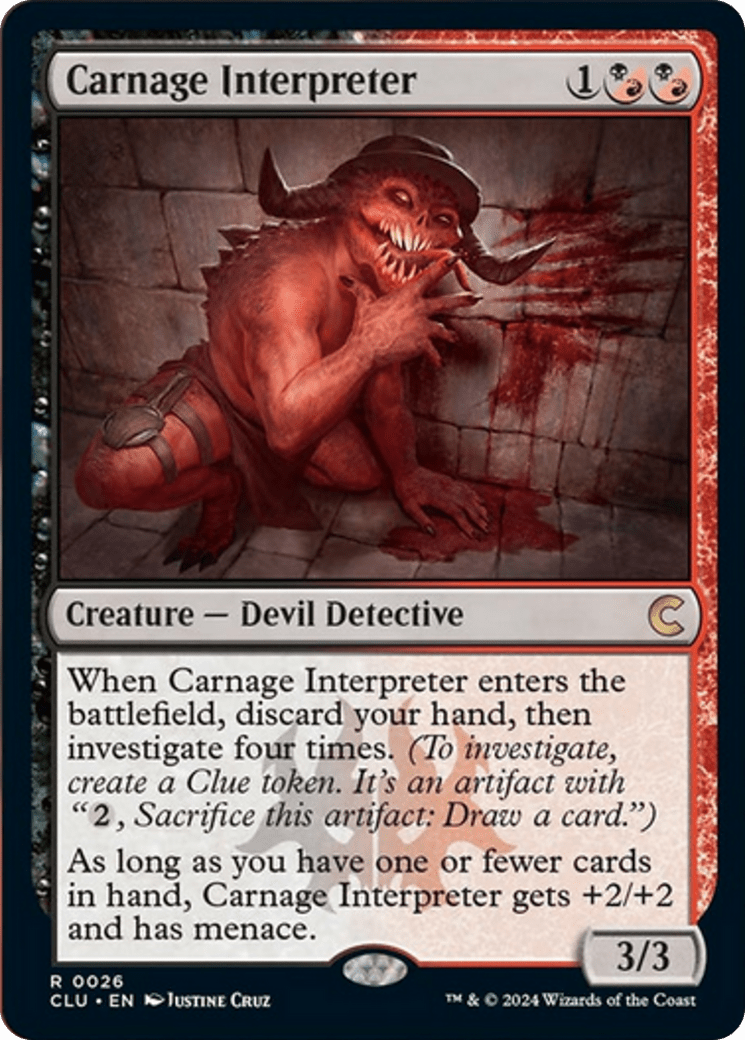 Carnage Interpreter [Ravnica: Clue Edition] MTG Single Magic: The Gathering  | Multizone: Comics And Games