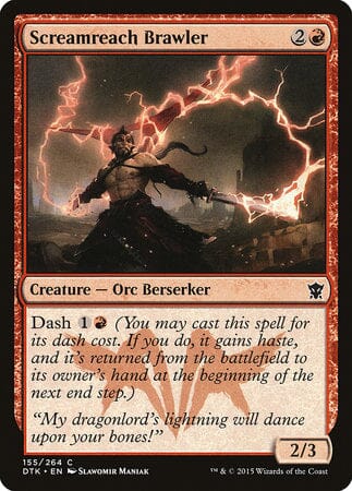 Screamreach Brawler [Dragons of Tarkir] MTG Single Magic: The Gathering  | Multizone: Comics And Games