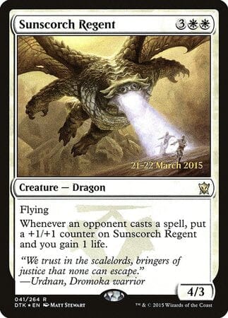 Sunscorch Regent [Dragons of Tarkir Promos] MTG Single Magic: The Gathering  | Multizone: Comics And Games