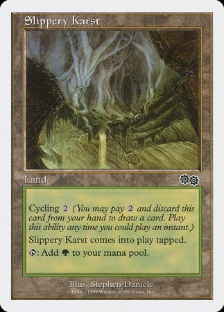Slippery Karst [Battle Royale Box Set] MTG Single Magic: The Gathering  | Multizone: Comics And Games