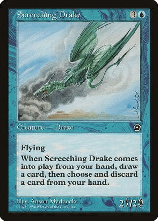 Screeching Drake [Portal Second Age] MTG Single Magic: The Gathering  | Multizone: Comics And Games