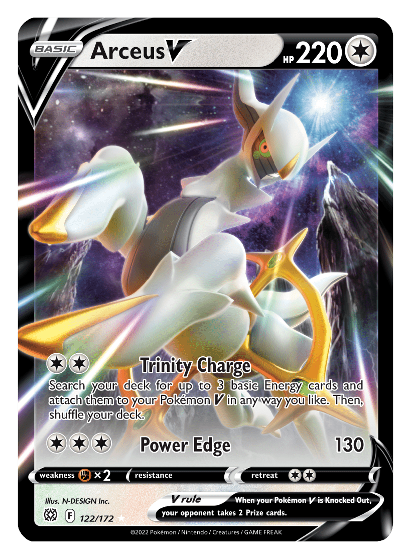 Arceus V (122/172) [Sword & Shield: Brilliant Stars] Pokemon Single Pokémon  | Multizone: Comics And Games