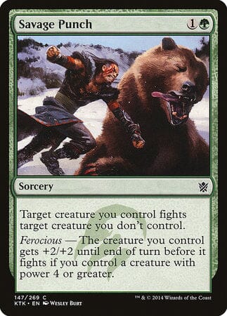 Savage Punch [Khans of Tarkir] MTG Single Magic: The Gathering  | Multizone: Comics And Games