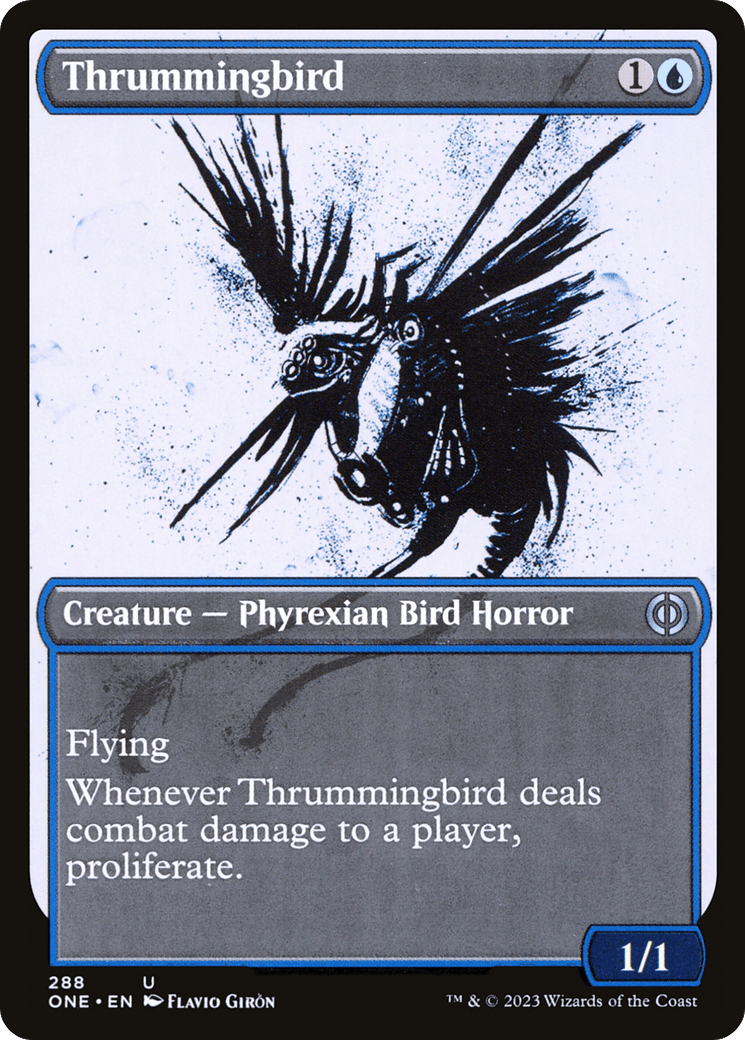 Thrummingbird (Showcase Ichor) [Phyrexia: All Will Be One] MTG Single Magic: The Gathering  | Multizone: Comics And Games