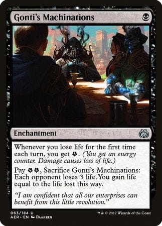 Gonti's Machinations [Aether Revolt] MTG Single Magic: The Gathering  | Multizone: Comics And Games