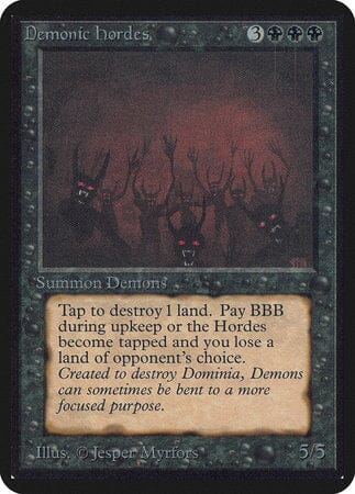 Demonic Hordes [Limited Edition Alpha] MTG Single Magic: The Gathering  | Multizone: Comics And Games