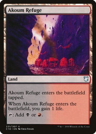 Akoum Refuge [Commander 2018] MTG Single Magic: The Gathering  | Multizone: Comics And Games
