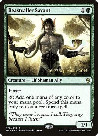 Beastcaller Savant [Battle for Zendikar Promos] MTG Single Magic: The Gathering  | Multizone: Comics And Games