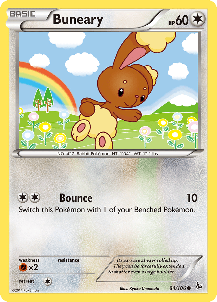 Buneary (84/106) [XY: Flashfire] Pokemon Single Pokémon  | Multizone: Comics And Games