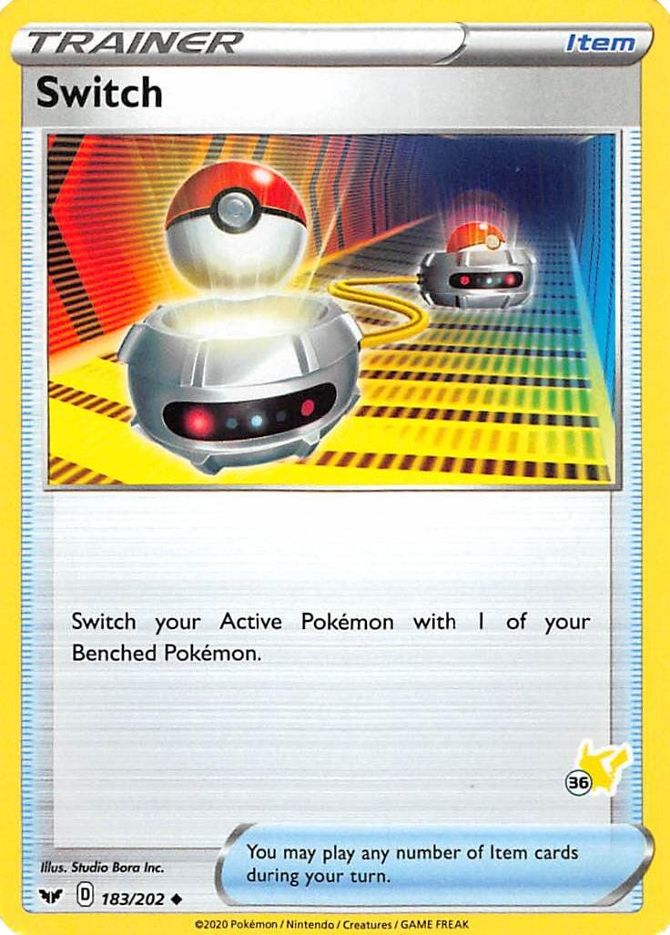 Switch (183/202) (Pikachu Stamp #36) [Battle Academy 2022] Pokemon Single Pokémon  | Multizone: Comics And Games