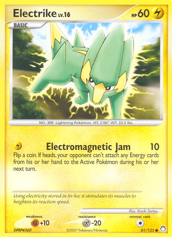 Electrike (81/123) [Diamond & Pearl: Mysterious Treasures] Pokemon Single Pokémon  | Multizone: Comics And Games