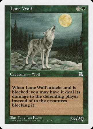 Lone Wolf [Portal Three Kingdoms] MTG Single Magic: The Gathering  | Multizone: Comics And Games