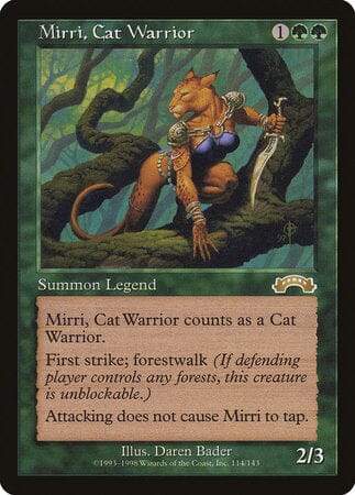 Mirri, Cat Warrior [Exodus] MTG Single Magic: The Gathering  | Multizone: Comics And Games