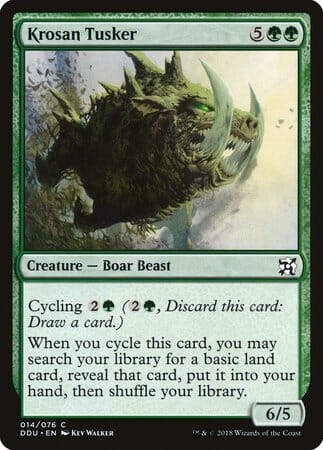 Krosan Tusker [Duel Decks: Elves vs. Inventors] MTG Single Magic: The Gathering  | Multizone: Comics And Games