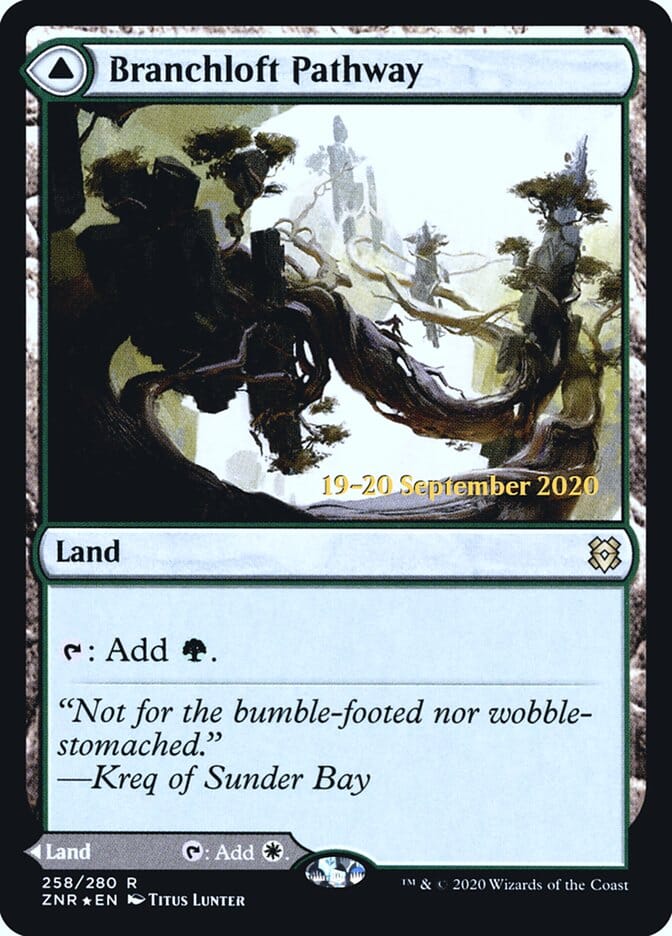 Branchloft Pathway // Boulderloft Pathway [Zendikar Rising Prerelease Promos] MTG Single Magic: The Gathering  | Multizone: Comics And Games