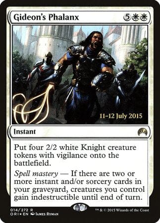 Gideon's Phalanx [Magic Origins Promos] MTG Single Magic: The Gathering  | Multizone: Comics And Games