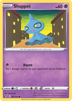 Shuppet (067/185) [Sword & Shield: Vivid Voltage] Pokemon Single Pokémon  | Multizone: Comics And Games