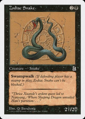 Zodiac Snake [Portal Three Kingdoms] MTG Single Magic: The Gathering  | Multizone: Comics And Games