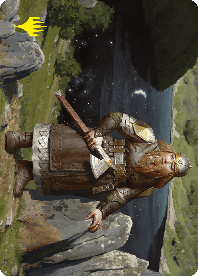 Mirrormere Guardian Art Card (Gold-Stamped Signature) [The Lord of the Rings: Tales of Middle-earth Art Series] MTG Single Magic: The Gathering  | Multizone: Comics And Games
