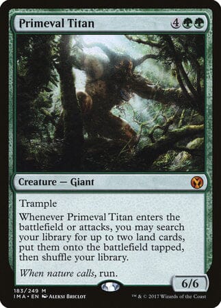 Primeval Titan [Iconic Masters] MTG Single Magic: The Gathering  | Multizone: Comics And Games