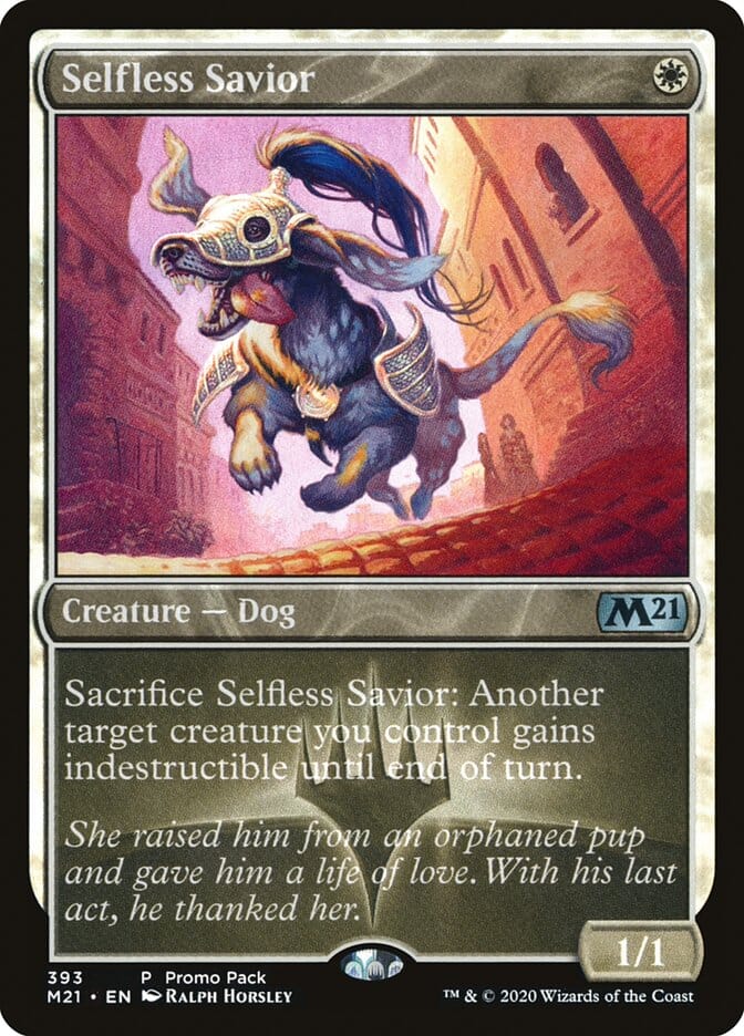 Selfless Savior (Promo Pack) [Core Set 2021 Promos] MTG Single Magic: The Gathering  | Multizone: Comics And Games