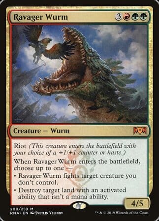 Ravager Wurm [Ravnica Allegiance] MTG Single Magic: The Gathering  | Multizone: Comics And Games