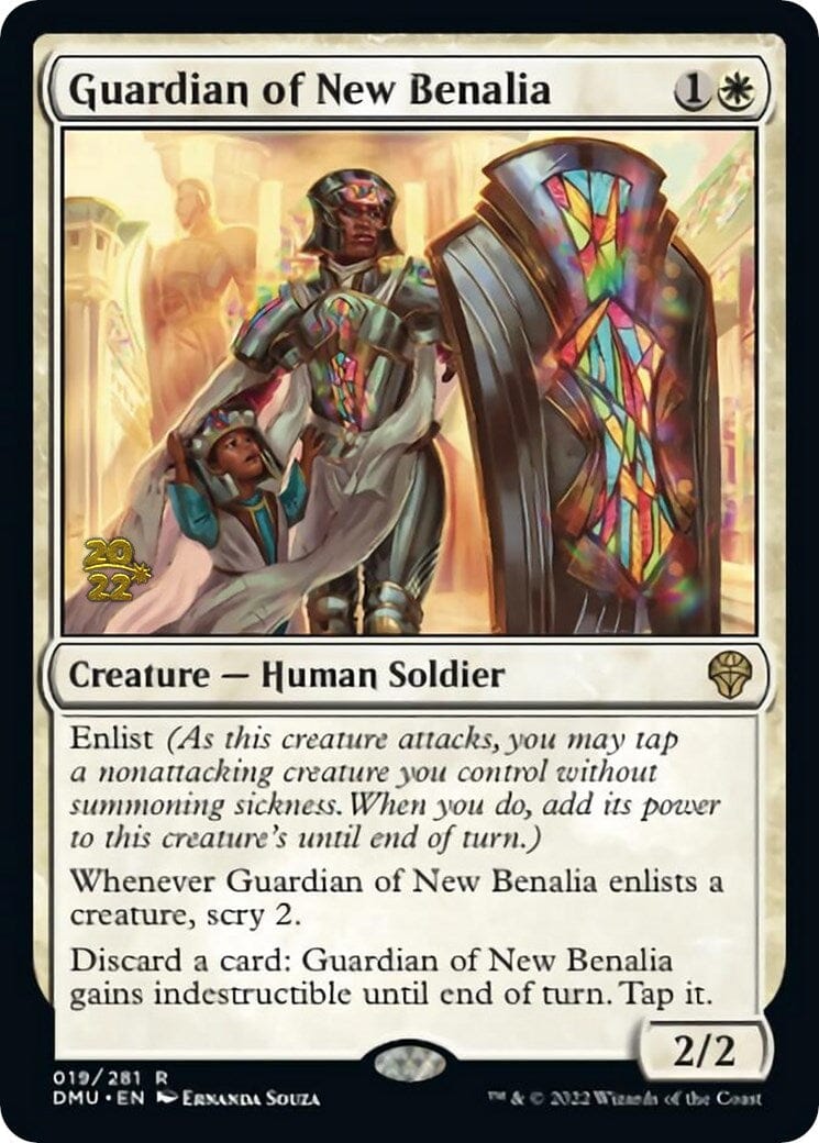 Guardian of New Benalia [Dominaria United Prerelease Promos] MTG Single Magic: The Gathering  | Multizone: Comics And Games