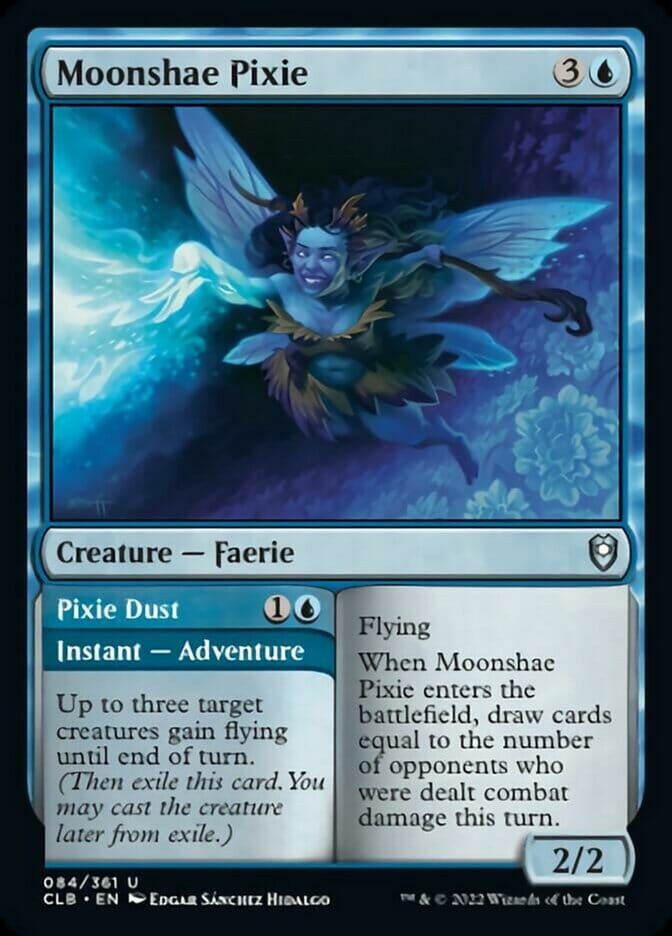 Moonshae Pixie // Pixie Dust [Commander Legends: Battle for Baldur's Gate] MTG Single Magic: The Gathering  | Multizone: Comics And Games