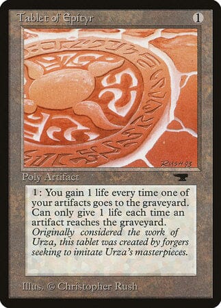 Tablet of Epityr [Antiquities] MTG Single Magic: The Gathering  | Multizone: Comics And Games