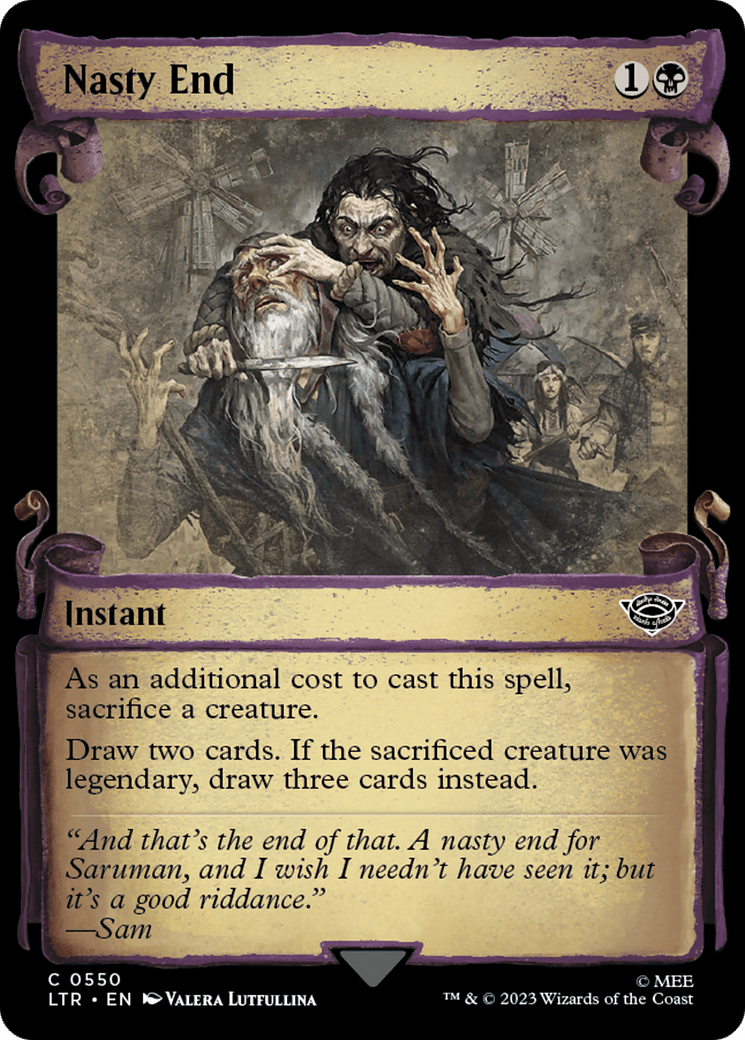 Nasty End [The Lord of the Rings: Tales of Middle-Earth Showcase Scrolls] MTG Single Magic: The Gathering  | Multizone: Comics And Games