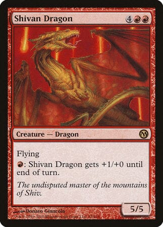 Shivan Dragon [Duels of the Planeswalkers] MTG Single Magic: The Gathering  | Multizone: Comics And Games