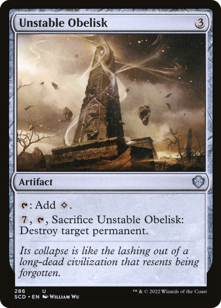 Unstable Obelisk [Starter Commander Decks] MTG Single Magic: The Gathering  | Multizone: Comics And Games