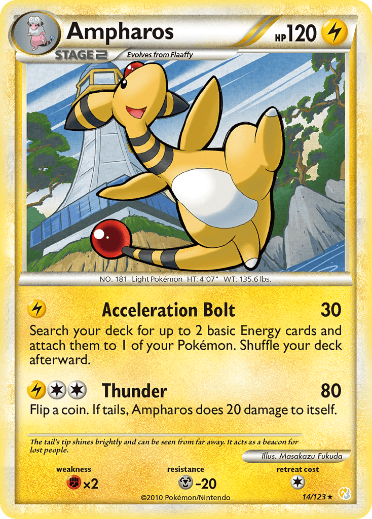 Ampharos (14/123) [HeartGold & SoulSilver: Base Set] Pokemon Single Pokémon  | Multizone: Comics And Games
