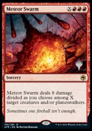 Meteor Swarm (Promo Pack) [Dungeons & Dragons: Adventures in the Forgotten Realms Promos] MTG Single Magic: The Gathering  | Multizone: Comics And Games