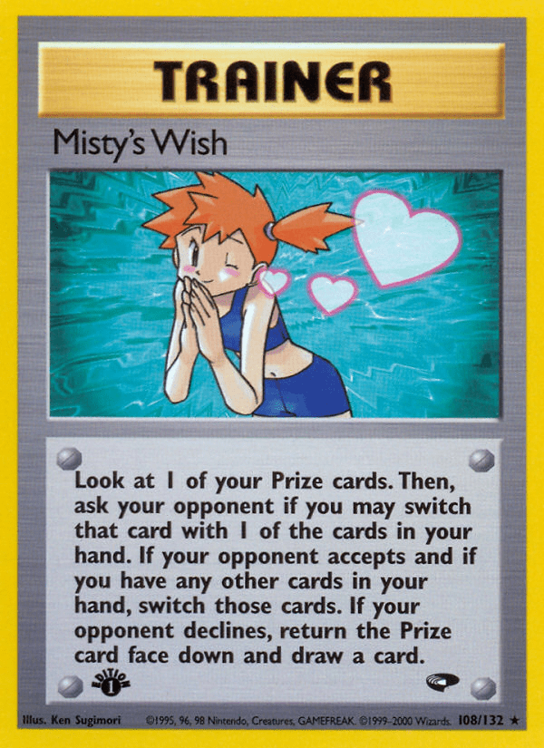 Misty's Wish (108/132) [Gym Challenge 1st Edition] Pokemon Single Pokémon  | Multizone: Comics And Games