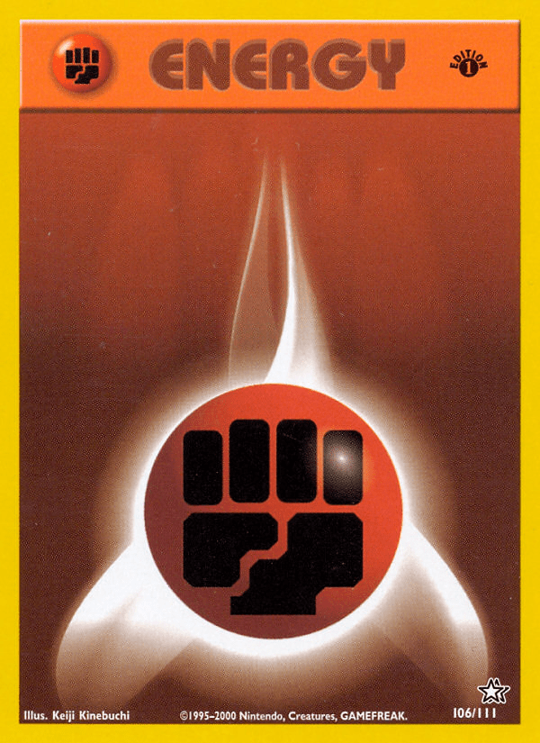 Fighting Energy (106/111) [Neo Genesis 1st Edition] Pokemon Single Pokémon  | Multizone: Comics And Games