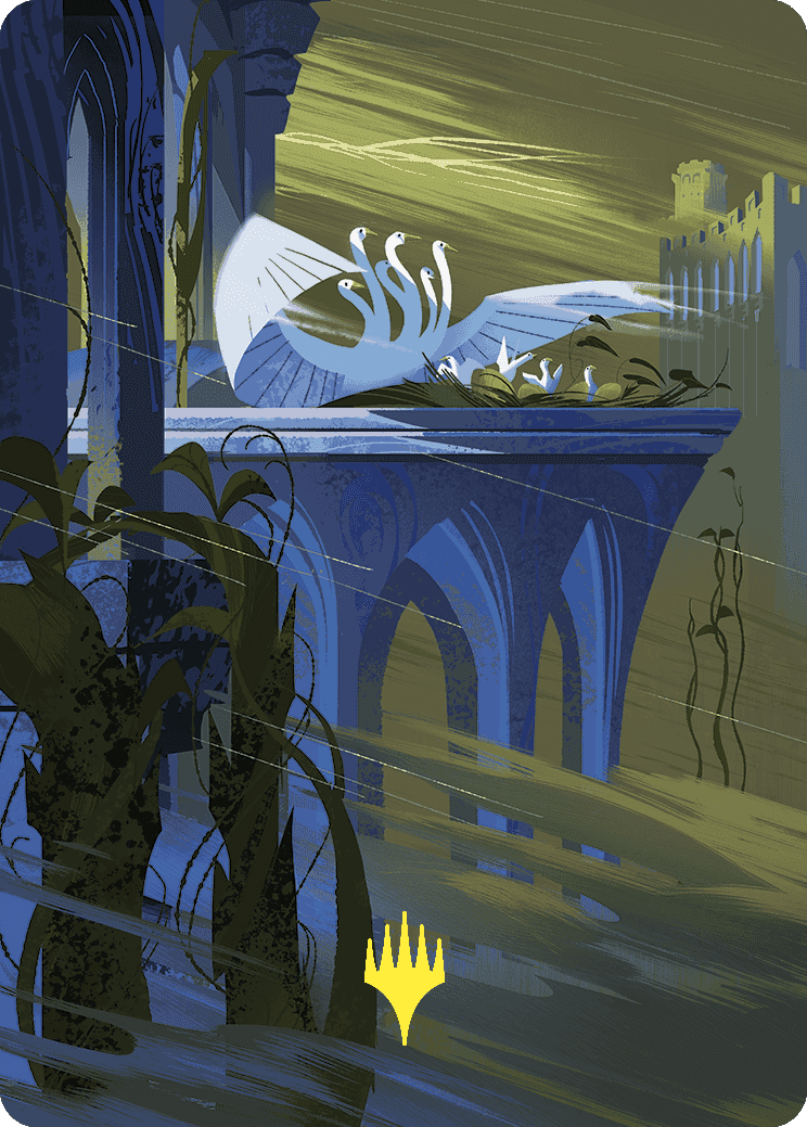 Doubling Season Art Card (Gold-Stamped Planeswalker Symbol) [Wilds of Eldraine Art Series] MTG Single Magic: The Gathering  | Multizone: Comics And Games