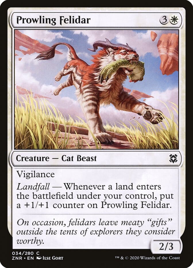 Prowling Felidar [Zendikar Rising] MTG Single Magic: The Gathering  | Multizone: Comics And Games