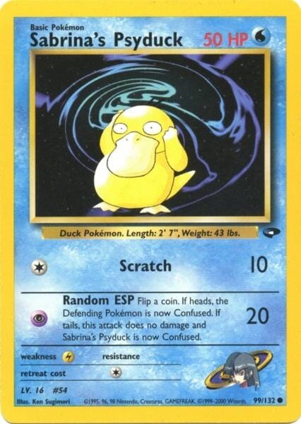 Sabrina's Psyduck (99/132) [Gym Challenge Unlimited] Pokemon Single Pokémon  | Multizone: Comics And Games