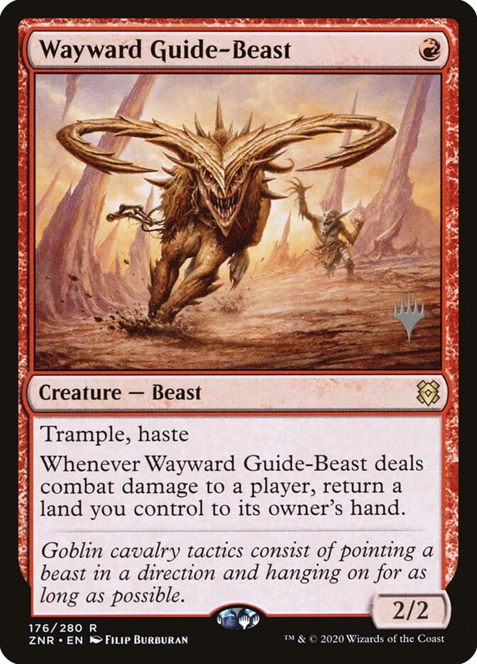 Wayward Guide-Beast (Promo Pack) [Zendikar Rising Promos] MTG Single Magic: The Gathering  | Multizone: Comics And Games