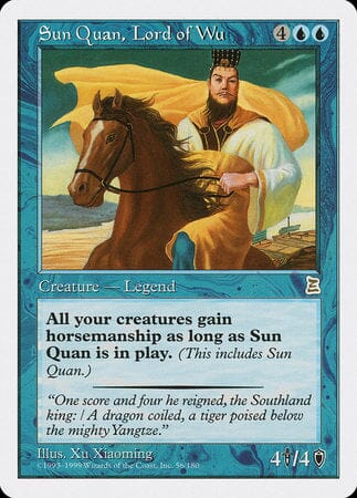 Sun Quan, Lord of Wu [Portal Three Kingdoms] MTG Single Magic: The Gathering  | Multizone: Comics And Games