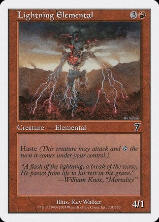 Lightning Elemental [Seventh Edition] MTG Single Magic: The Gathering  | Multizone: Comics And Games