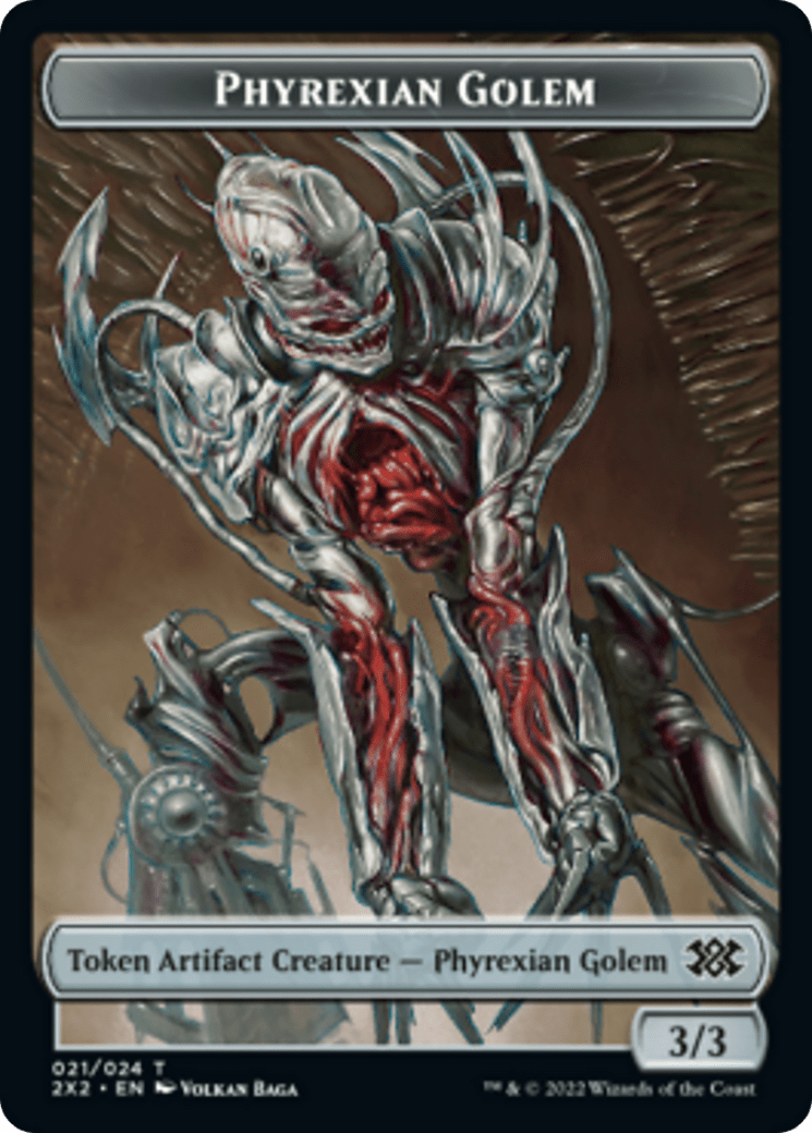 Zombie // Phyrexian Golem Double-sided Token [Double Masters 2022 Tokens] MTG Single Magic: The Gathering  | Multizone: Comics And Games