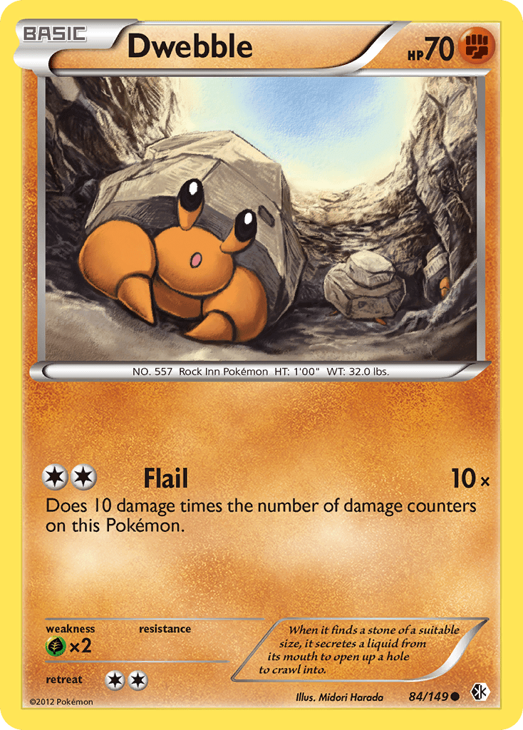 Dwebble (84/149) [Black & White: Boundaries Crossed] Pokemon Single Pokémon  | Multizone: Comics And Games