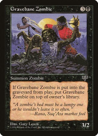 Gravebane Zombie [Mirage] MTG Single Magic: The Gathering  | Multizone: Comics And Games
