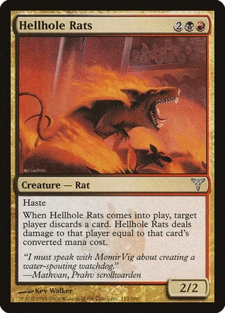 Hellhole Rats [Dissension] MTG Single Magic: The Gathering  | Multizone: Comics And Games