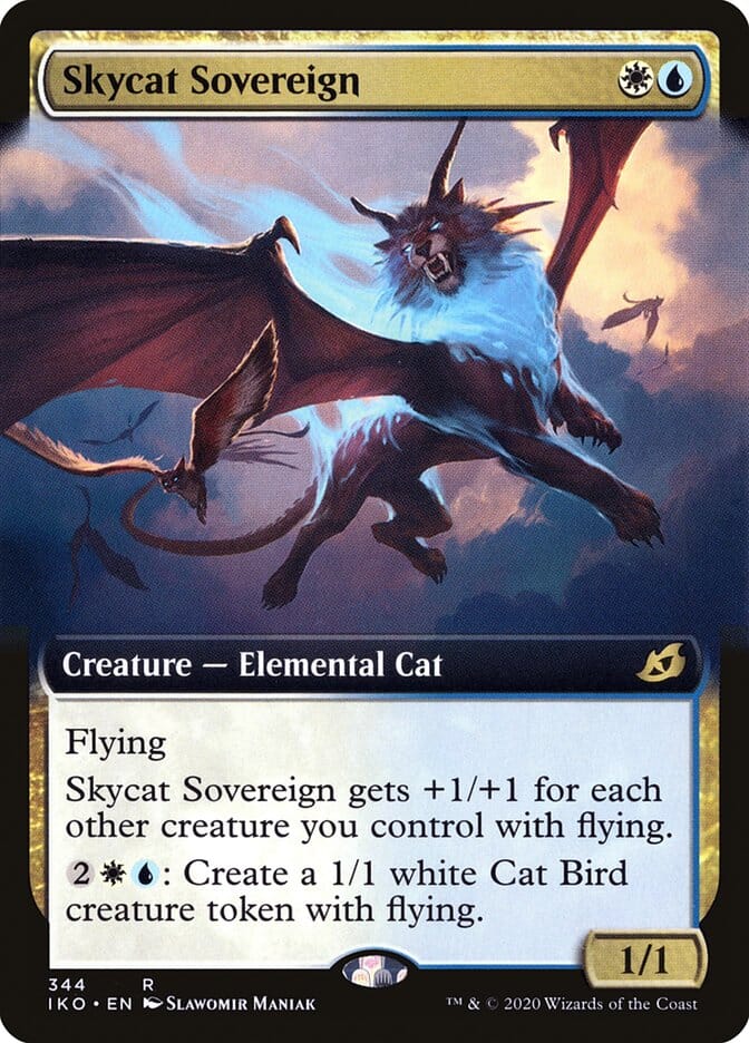 Skycat Sovereign (Extended Art) [Ikoria: Lair of Behemoths] MTG Single Magic: The Gathering  | Multizone: Comics And Games