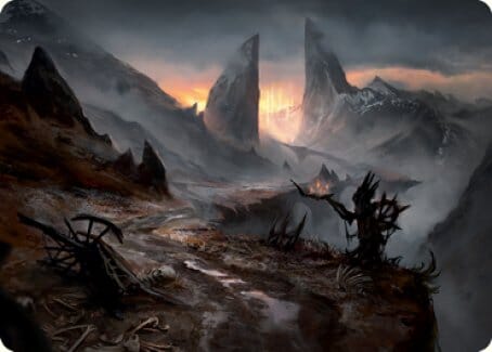 Haunted Ridge Art Card [Innistrad: Midnight Hunt Art Series] MTG Single Magic: The Gathering  | Multizone: Comics And Games