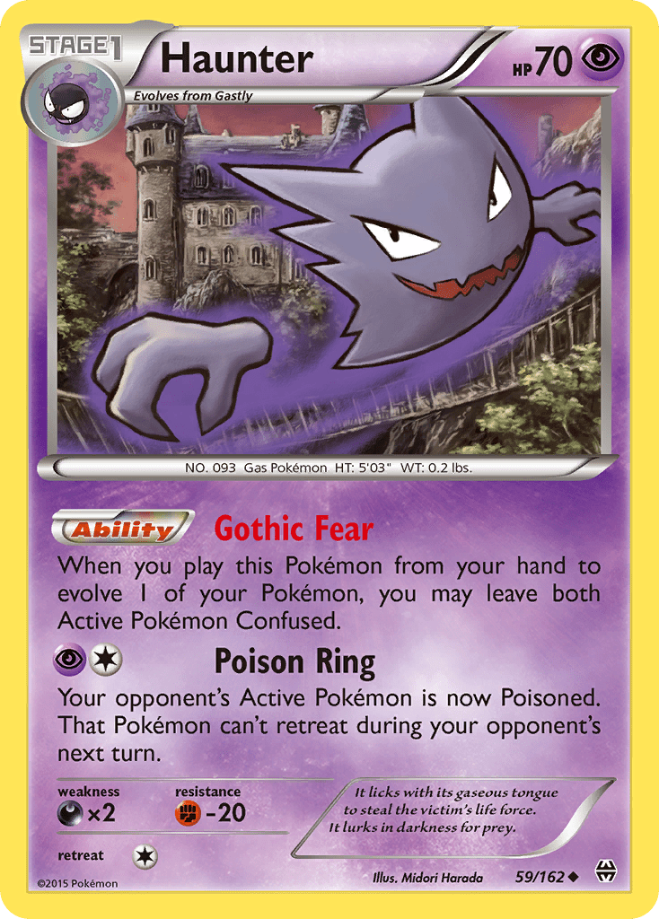 Haunter (59/162) [XY: BREAKthrough] Pokemon Single Pokémon  | Multizone: Comics And Games